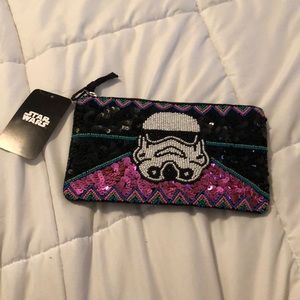Star Wars sequined clutch purse